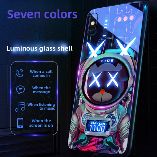 A glowing NASA astronaut phone case