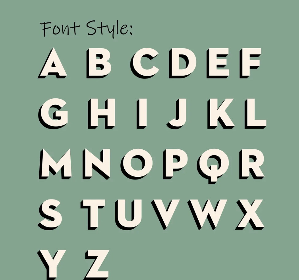 English letter custom phone case