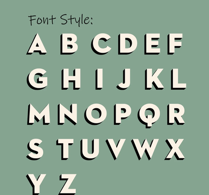 English letter custom phone case