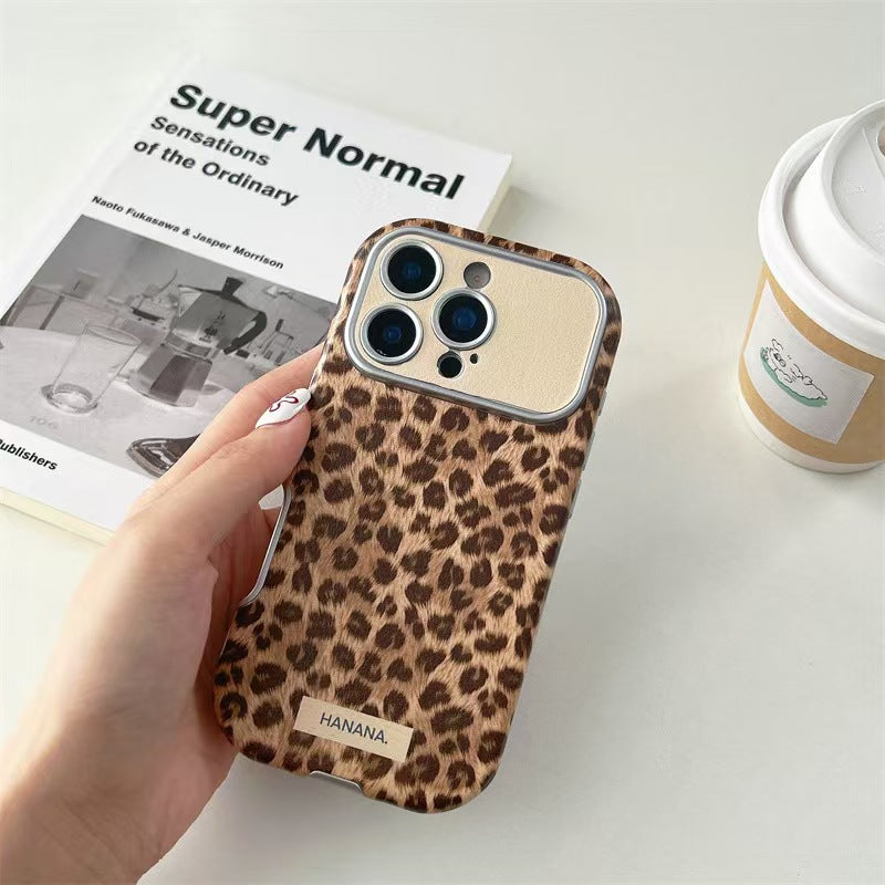 Camellia Leopard Print Phone Case