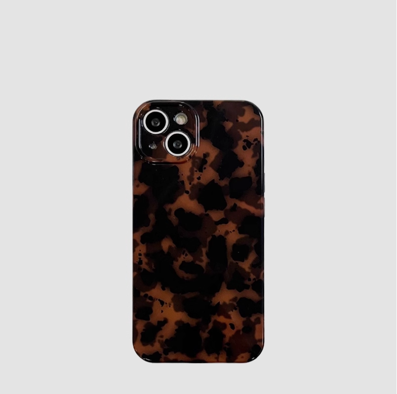 Luxuriöse Handyhülle mit Bernsteinmuster