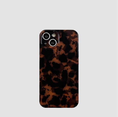 Luxuriöse Handyhülle mit Bernsteinmuster