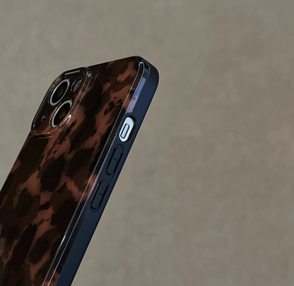 Luxuriöse Handyhülle mit Bernsteinmuster