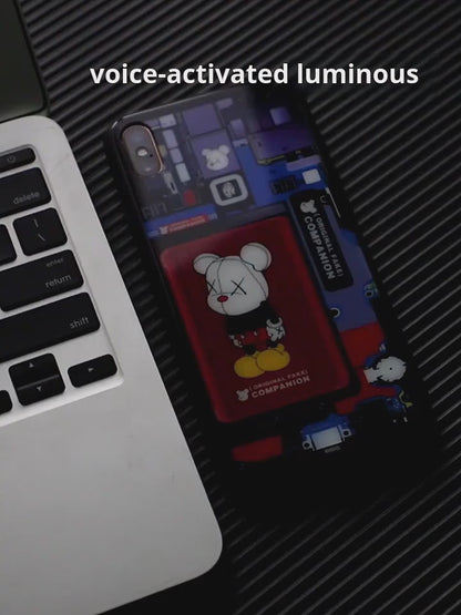 A glowing NASA astronaut phone case