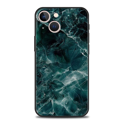 Green design marble phone case