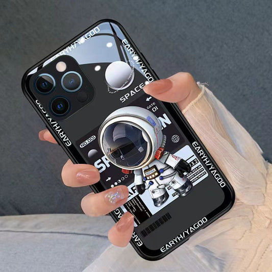 Weltraum-Astronaut-Handyhülle, die im Dunkeln leuchtet