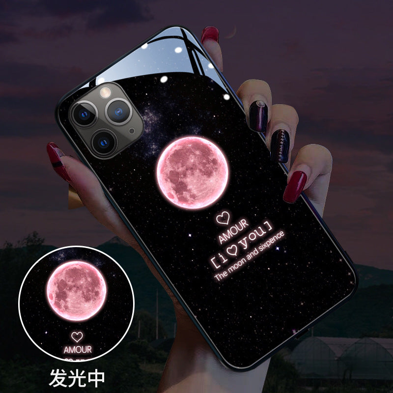 Love you that will glow moon phone case