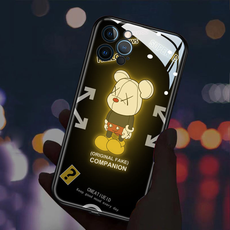 Glowing Violent Bear - Kaws Phone Case