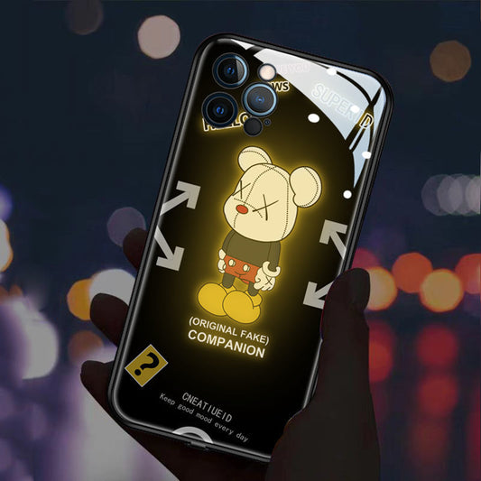 Glowing Violent Bear - Kaws Phone Case